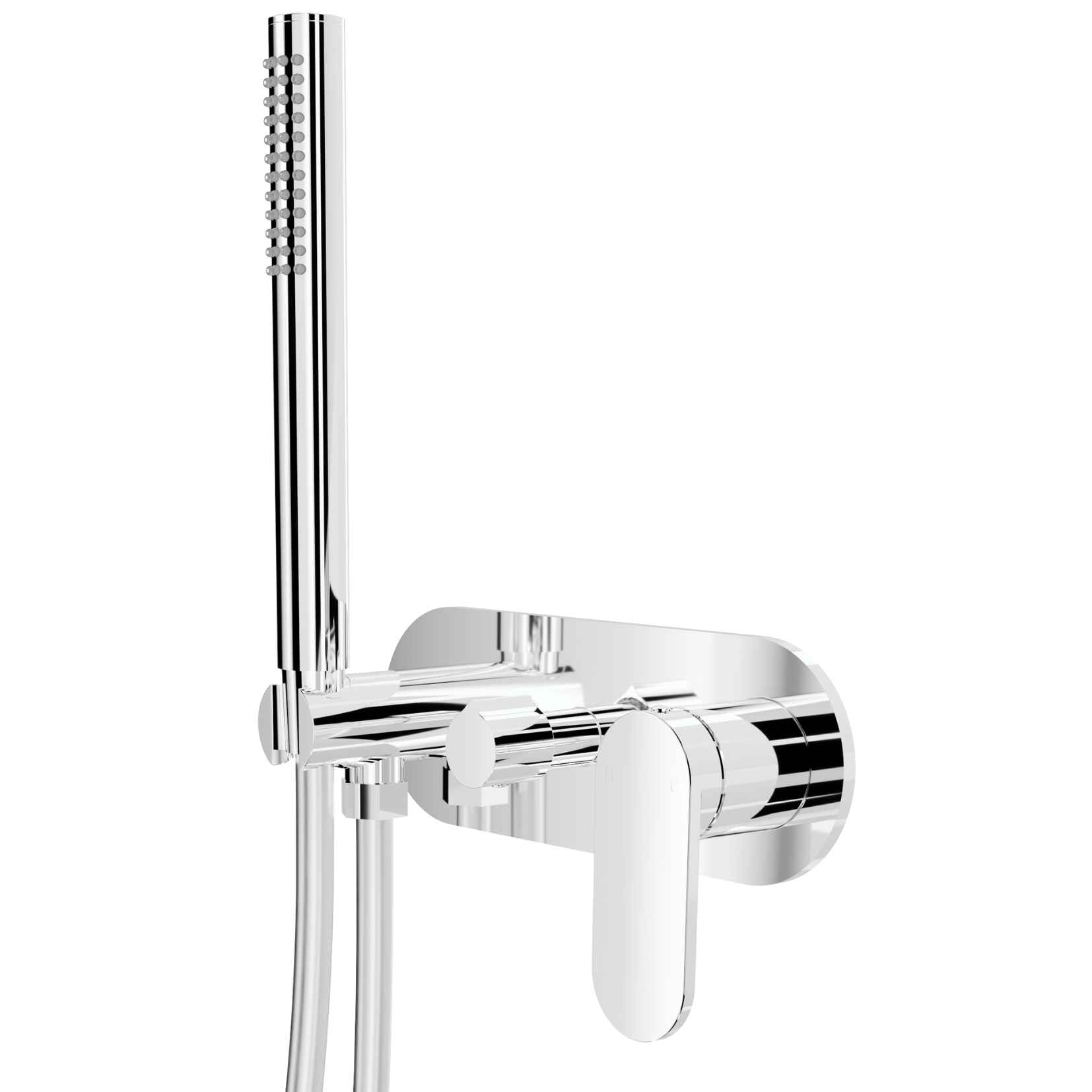Linsol Capo 1-Plate Wall Mixer with Diverter & Hand Shower Chrome