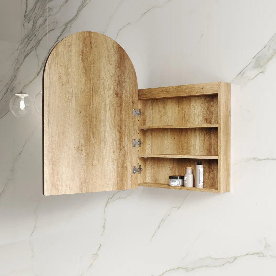 Otti LED Archie Natural Oak Mirror Cabinet 600mm