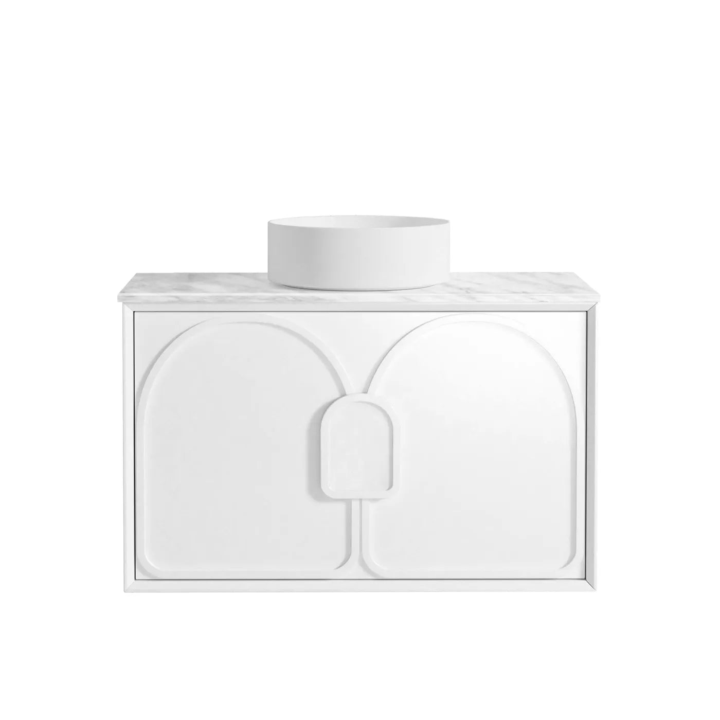 Otti Laguna Mark II Matte White Wall Hung Vanity 900mm