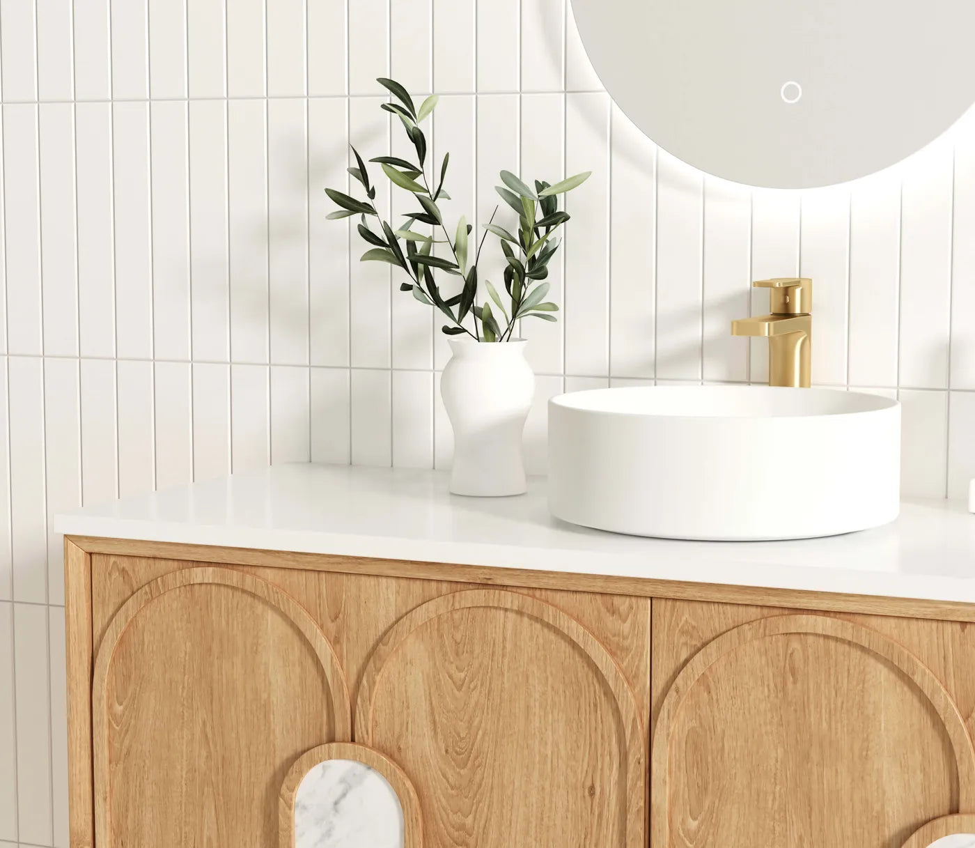 Otti Laguna Mark II Woodland Oak Wall Hung Vanity 1200mm