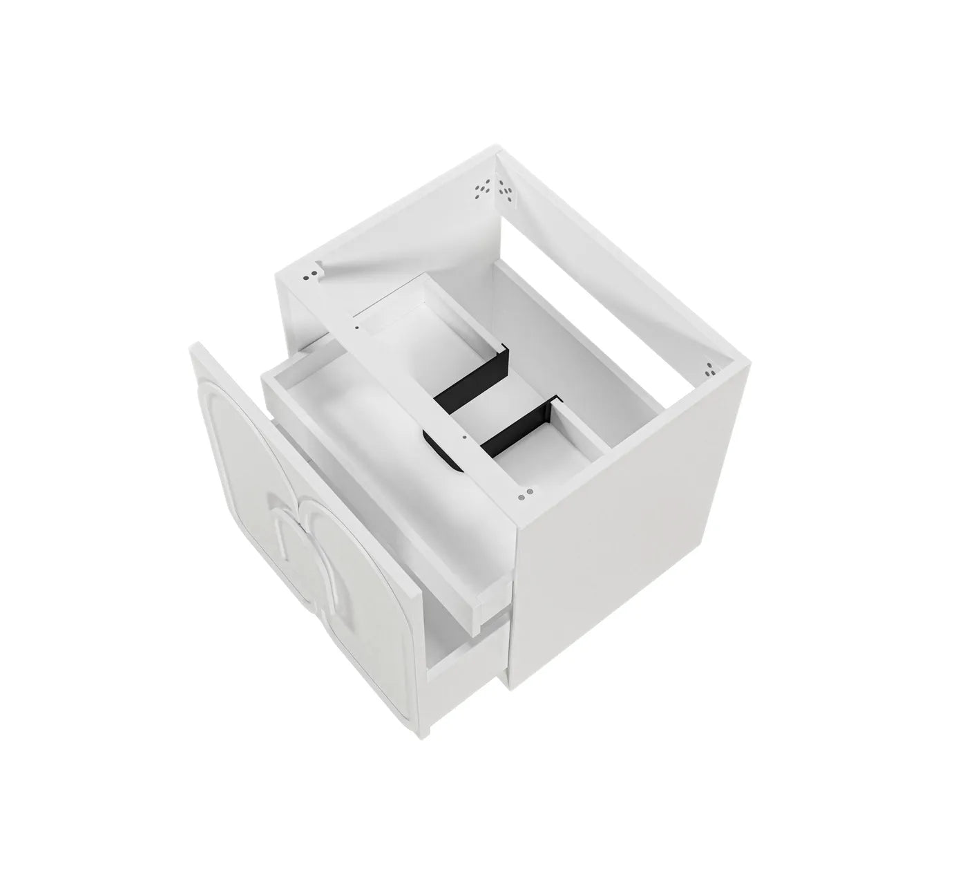 Otti Laguna Mark II Matte White Wall Hung Vanity 600mm