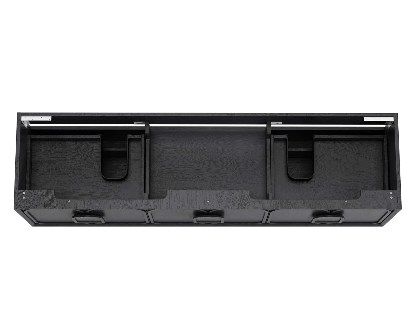 Otti Laguna Mark II Matte Black Oak Wall Hung Vanity 1800mm