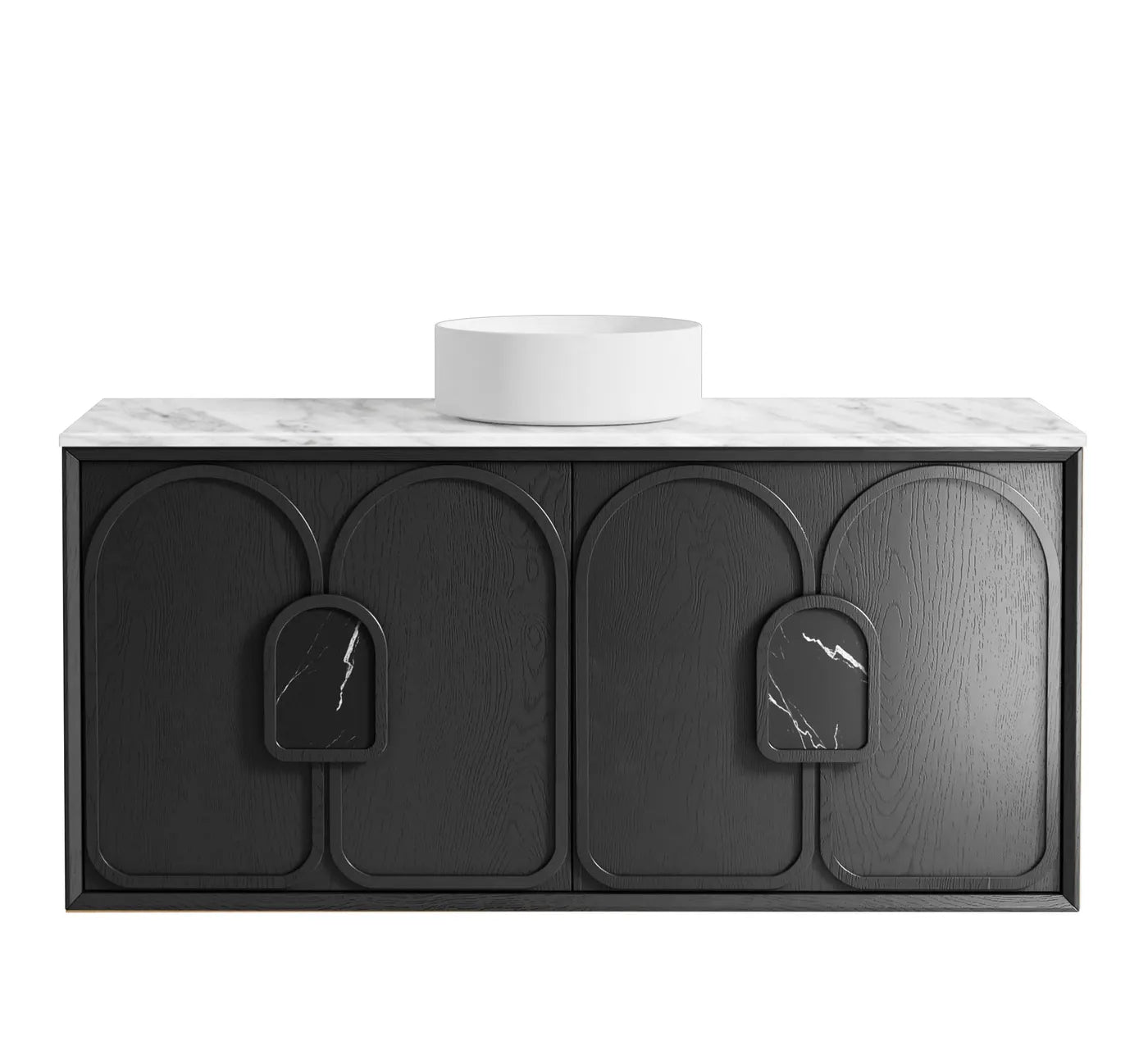 Otti Laguna Mark II Black Oak Wall Hung Vanity 1200mm