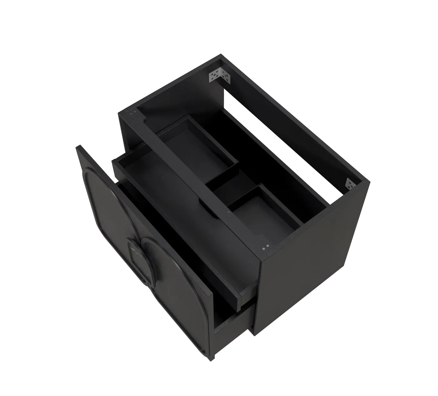 Otti Laguna Mark II Black Oak Wall Hung Vanity 750mm