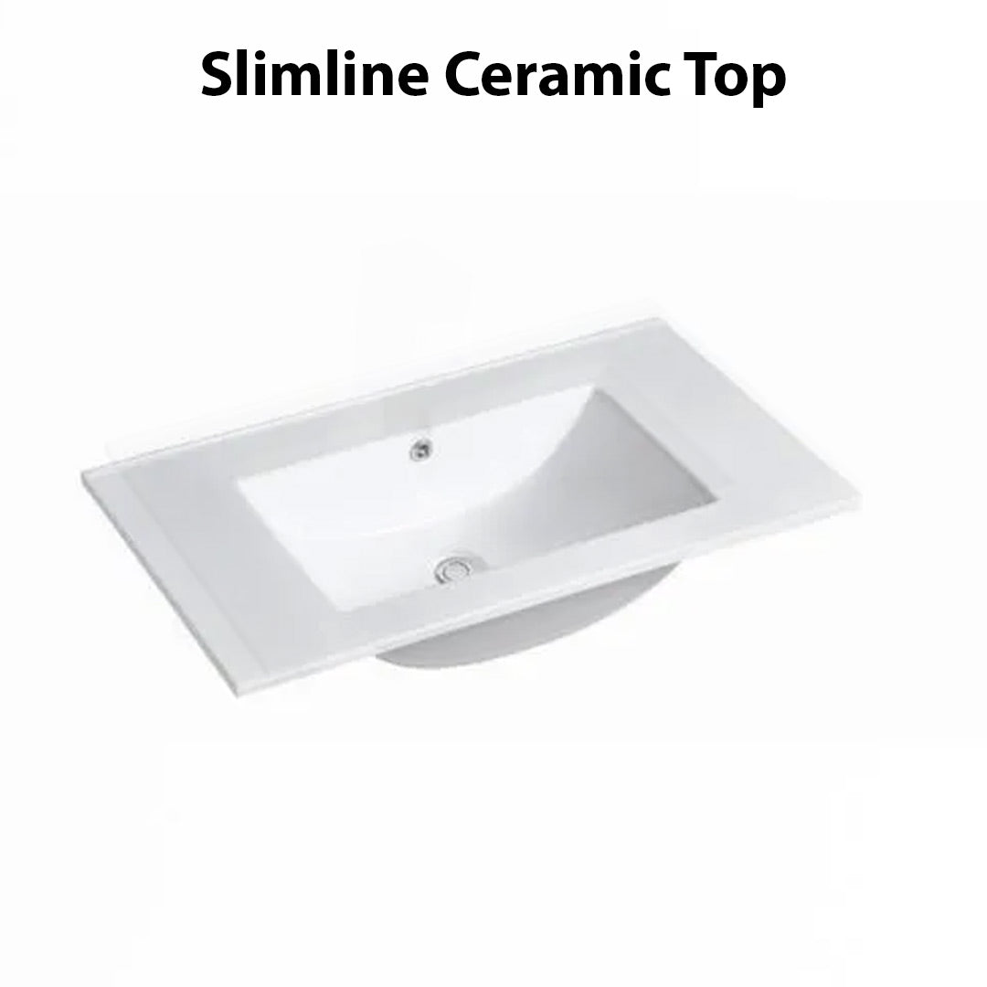 Otti Laguna Mark II Matte White Wall Hung Vanity 750mm