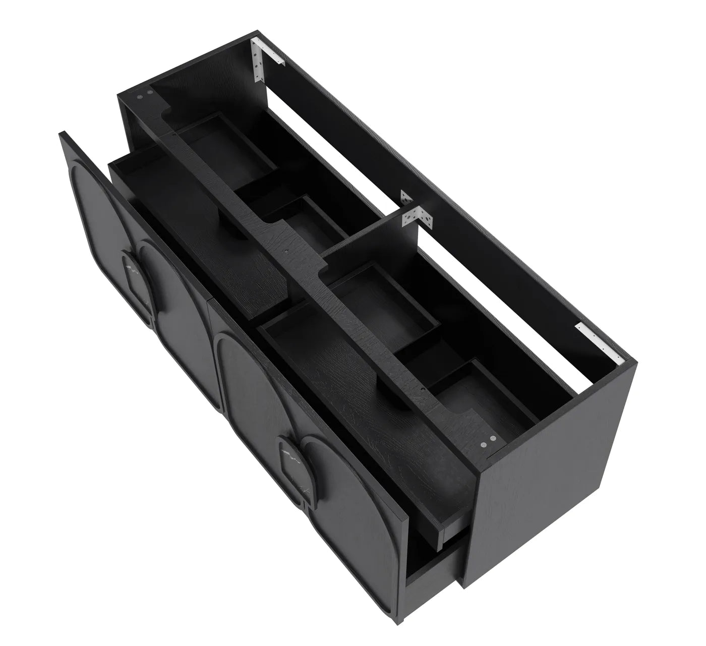 Otti Laguna Mark II Black Oak Wall Hung Vanity 1500mm