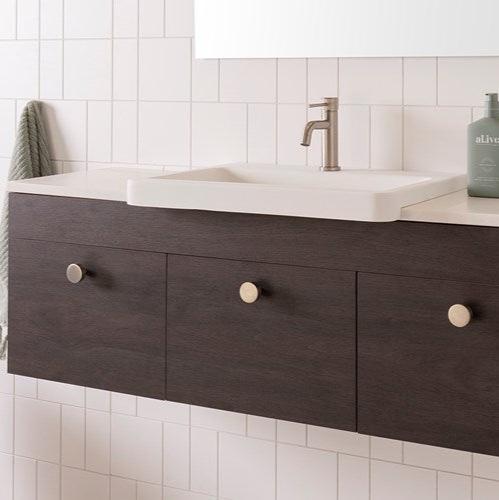 ADP Integrity Gloss or Matte White Solid surface Semi-Recessed Basin 550x400