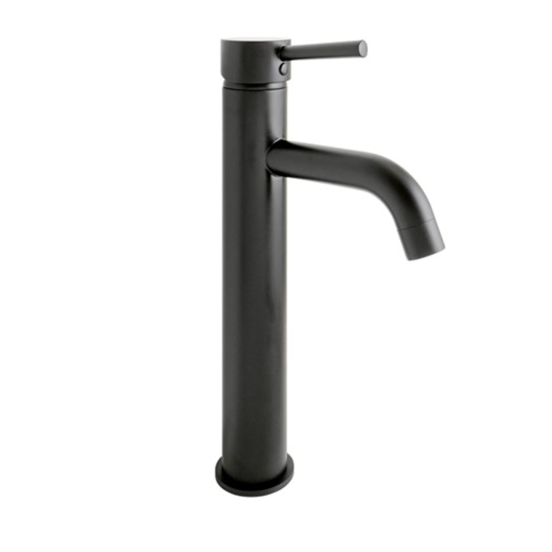 tall matte black bathroom single lever mixer tap