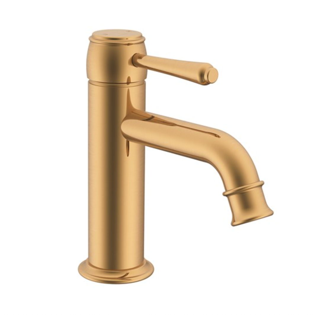 heritage single lever tap brushed brass
