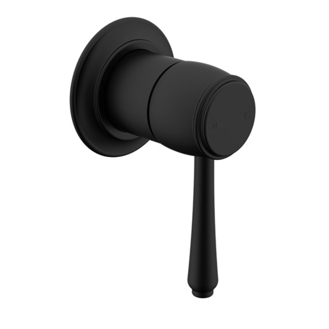 Antique matte black concealed bathroom mixer tap