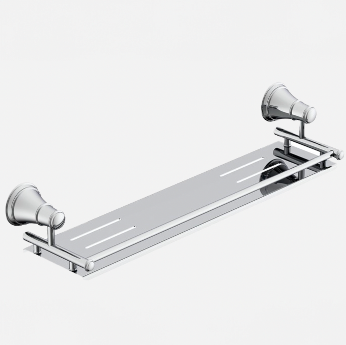 traditional style shower shelf chrome
