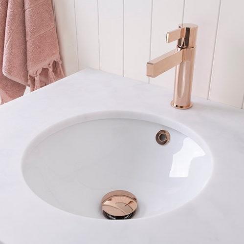 ADP Round Gloss White Ceramic Under Counter vanity Basin 370mm