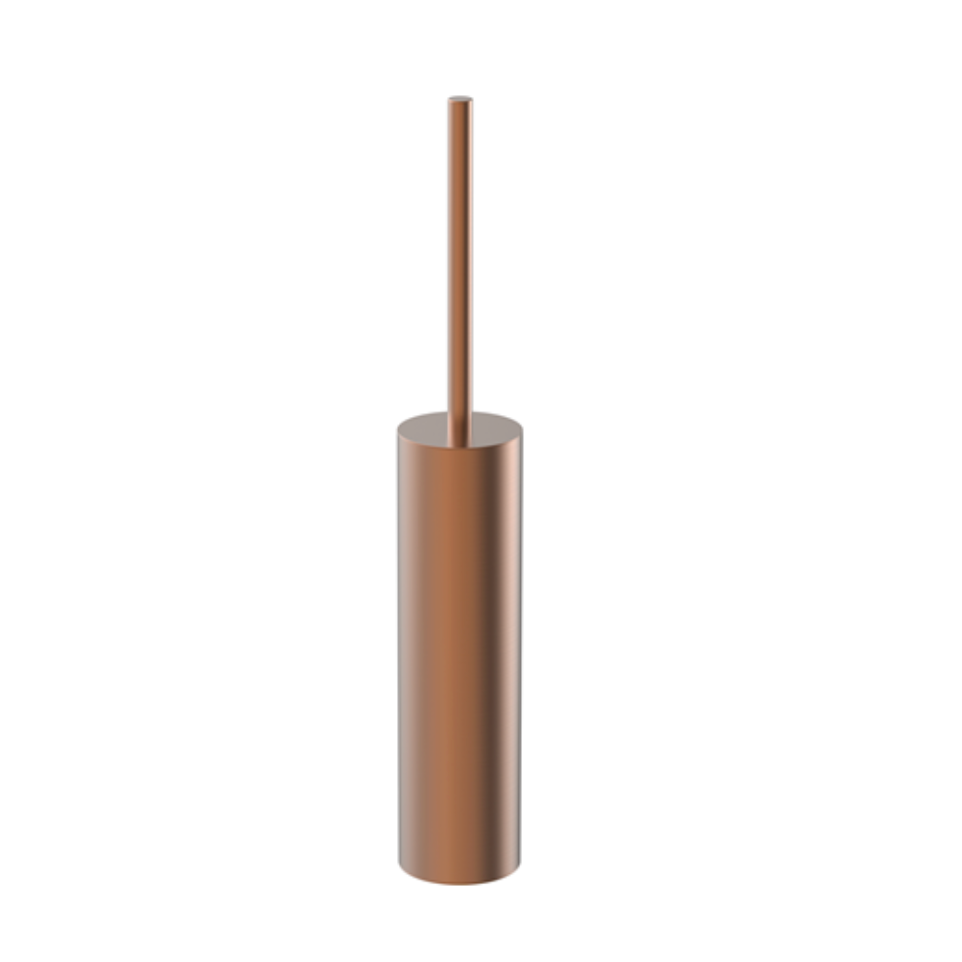 Wall mount bronze toilet brush holder
