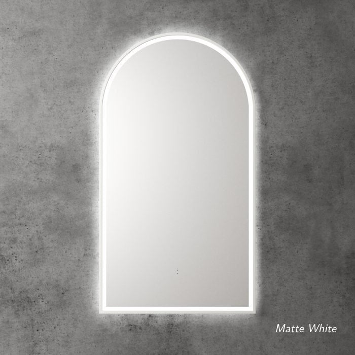 Aulic Canterbury Framed LED Backlit Touch free Sensor Mirror 900x500mm