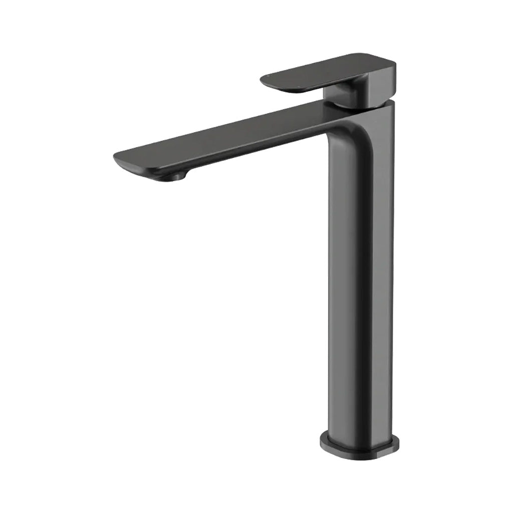 tall gun metal bathroom basin mixer tap
