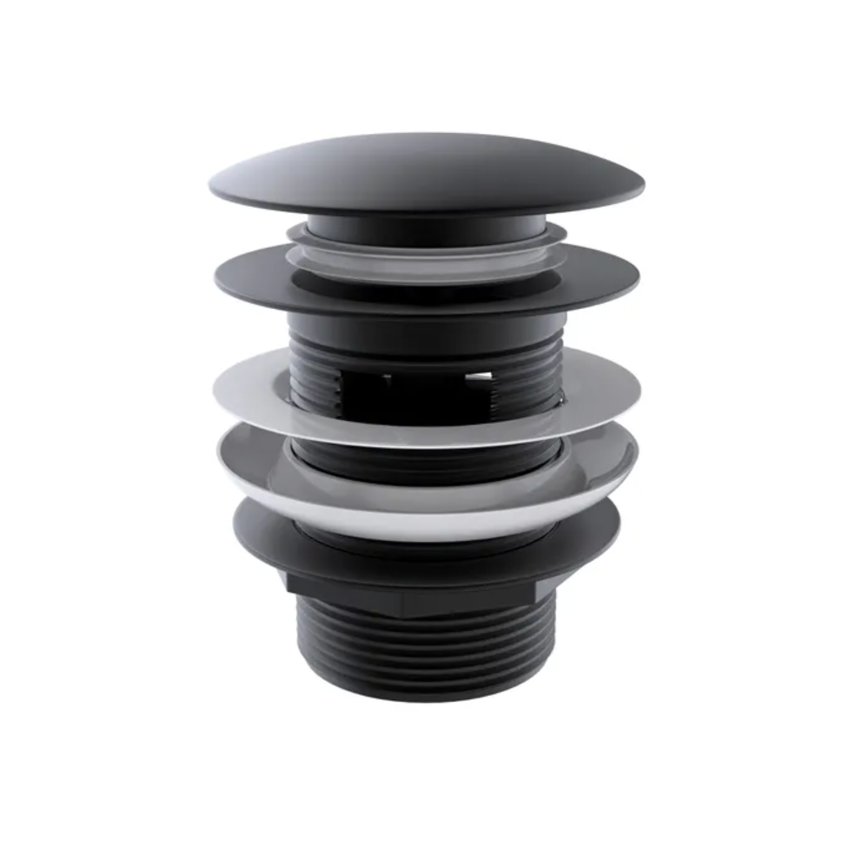 matte black bath plug and waste