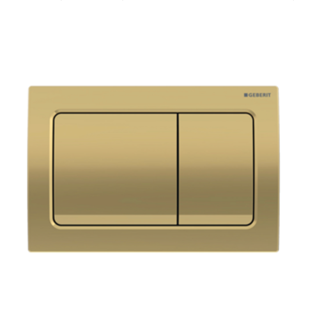 Inwall brushed brass buttons for Geberit cistern