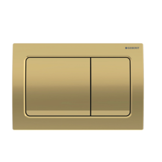 Inwall brushed brass buttons for Geberit cistern