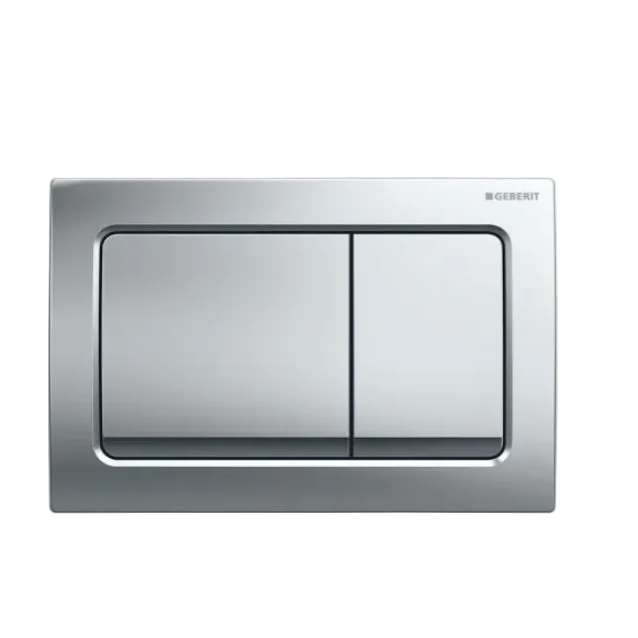 Matte chrome flush buttons for geberit inwall cistern