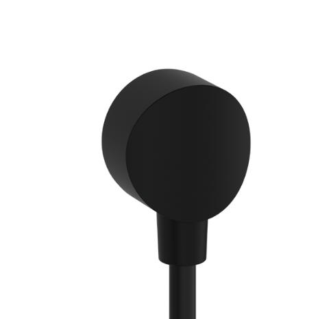 Matte black shower hose connector water inlet valve