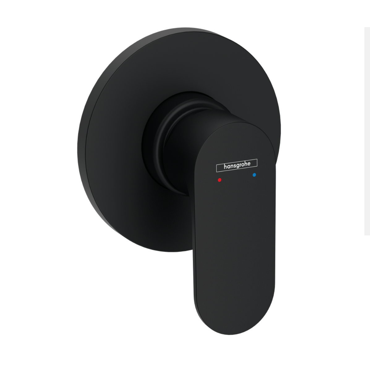 Matte Black paddle handle in wall mixer water tap