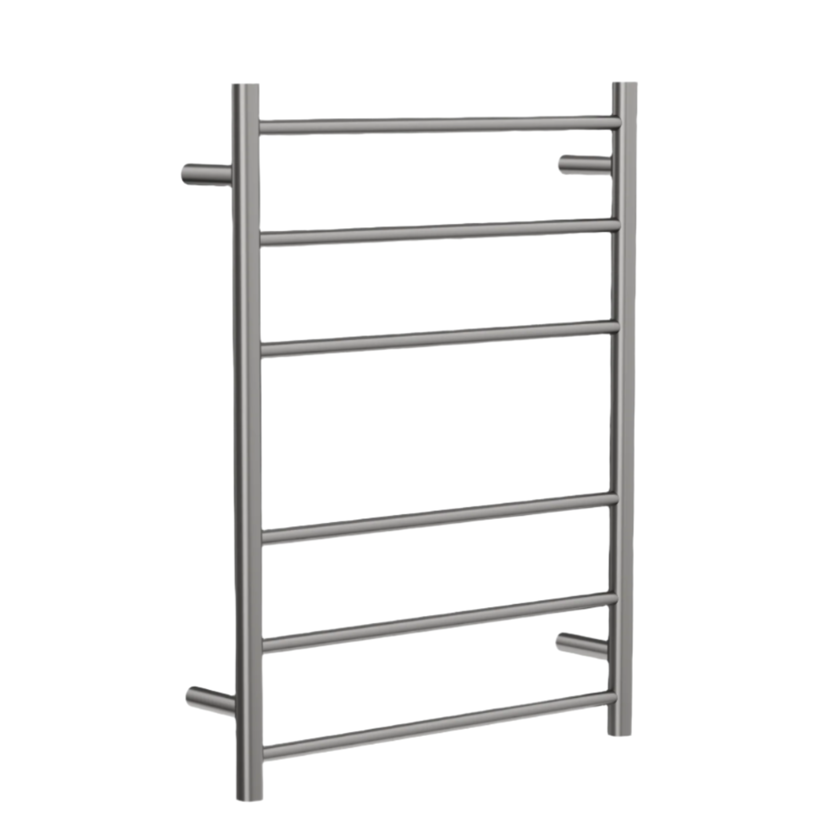 Linsol Avid Round 6 Bar Heated Towel Rail Gunmetal 800x600mm