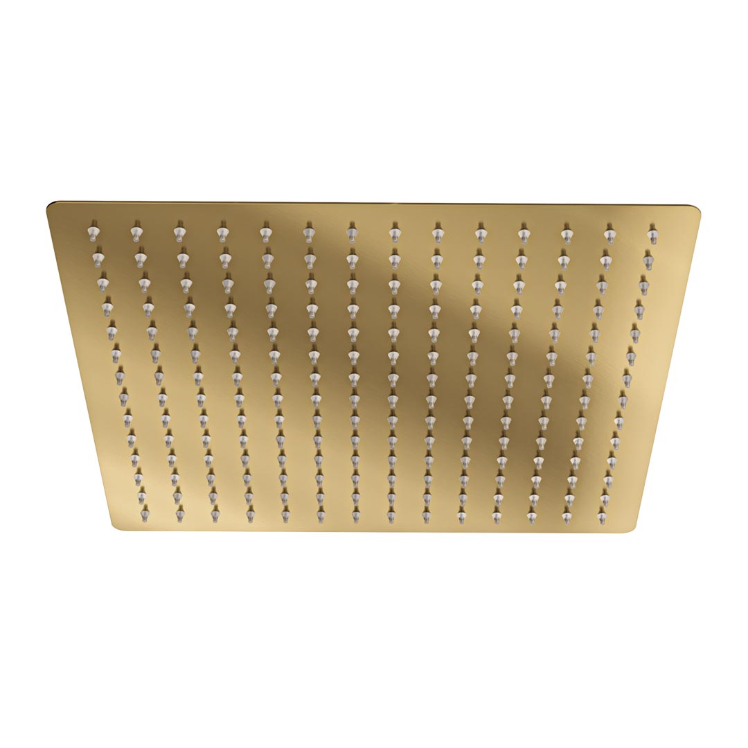 Linsol Ocean Shower Head 300mm Brushed Brass