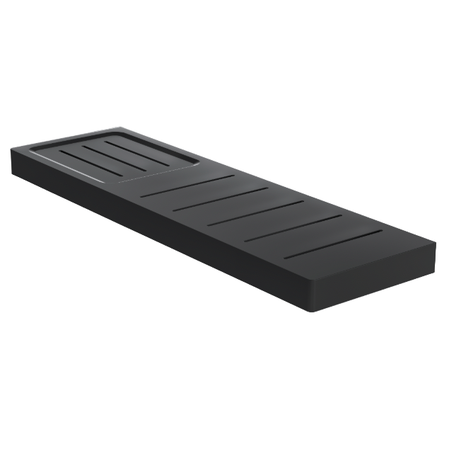 Matte black metal bathroom shower shelf with soap dish shower shelf