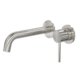 Brushed Nickel pin lever bath mixer Tap set ceramic cartridge
