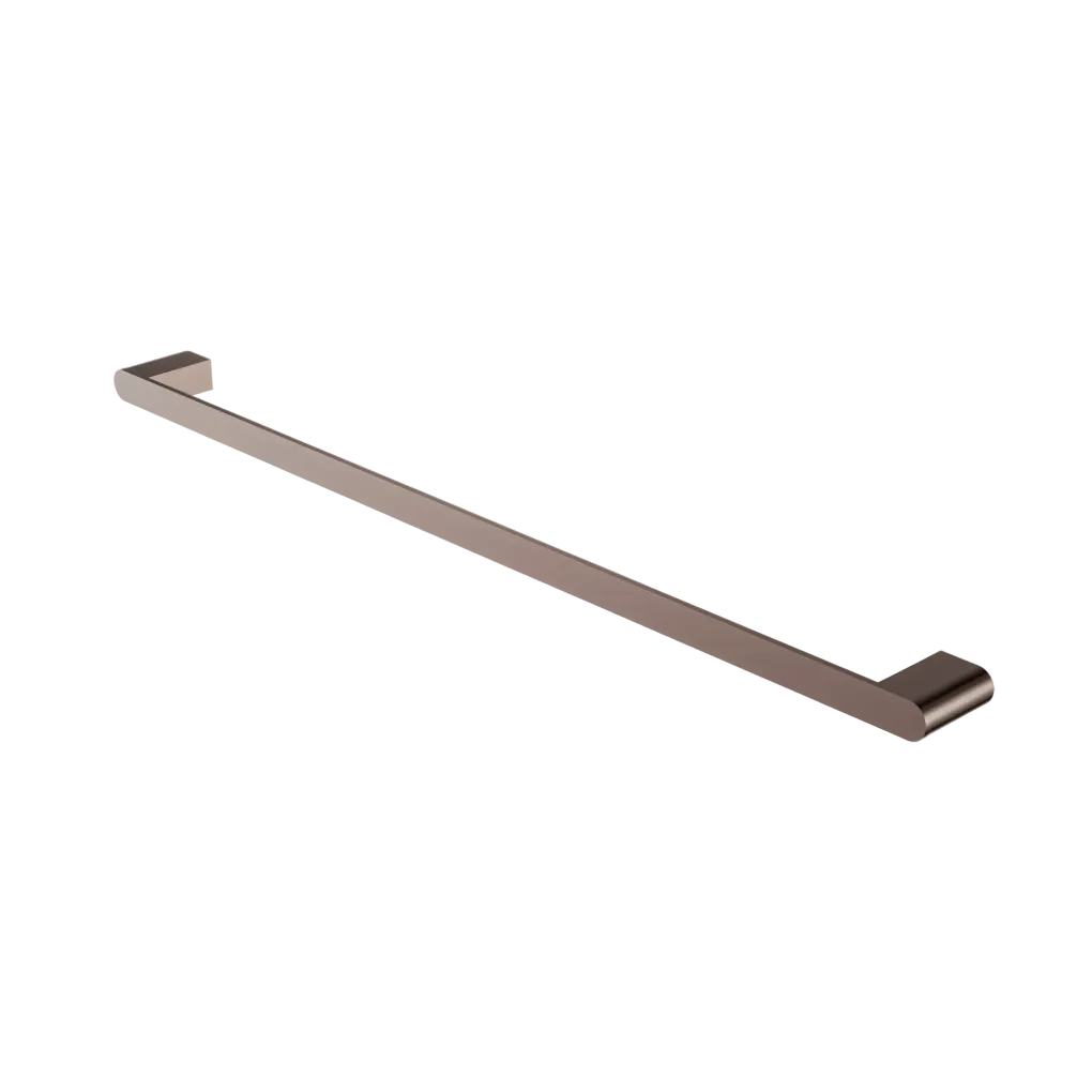 brushed bronze bathroom towel rail