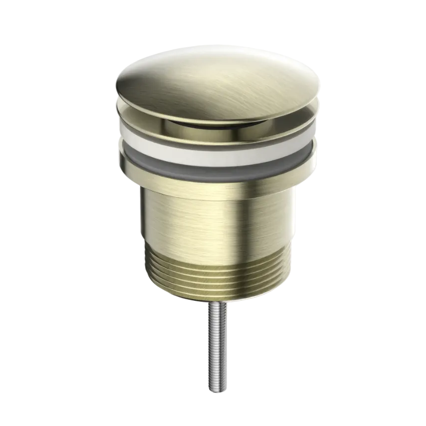 Gold-colored dome design pop up drain plug