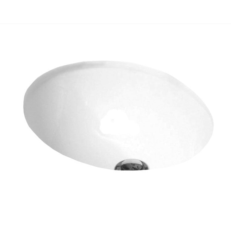 ADP Oval Gloss White Ceramic Under Counter Basin 420x350