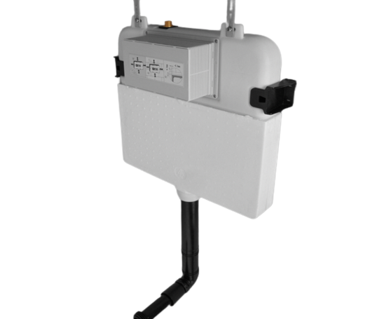 in wall cistern for floor mount toilet pans