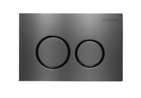gun metal under counter cistern dual flush buttons