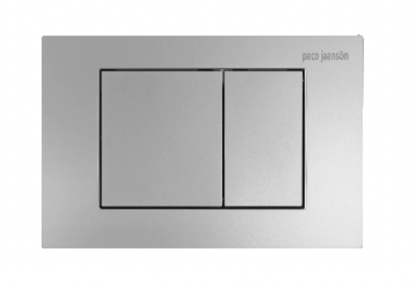 Paco Jaanson Breeze dual Flush Control Plate For Undercouner Cistern Polished Chrome