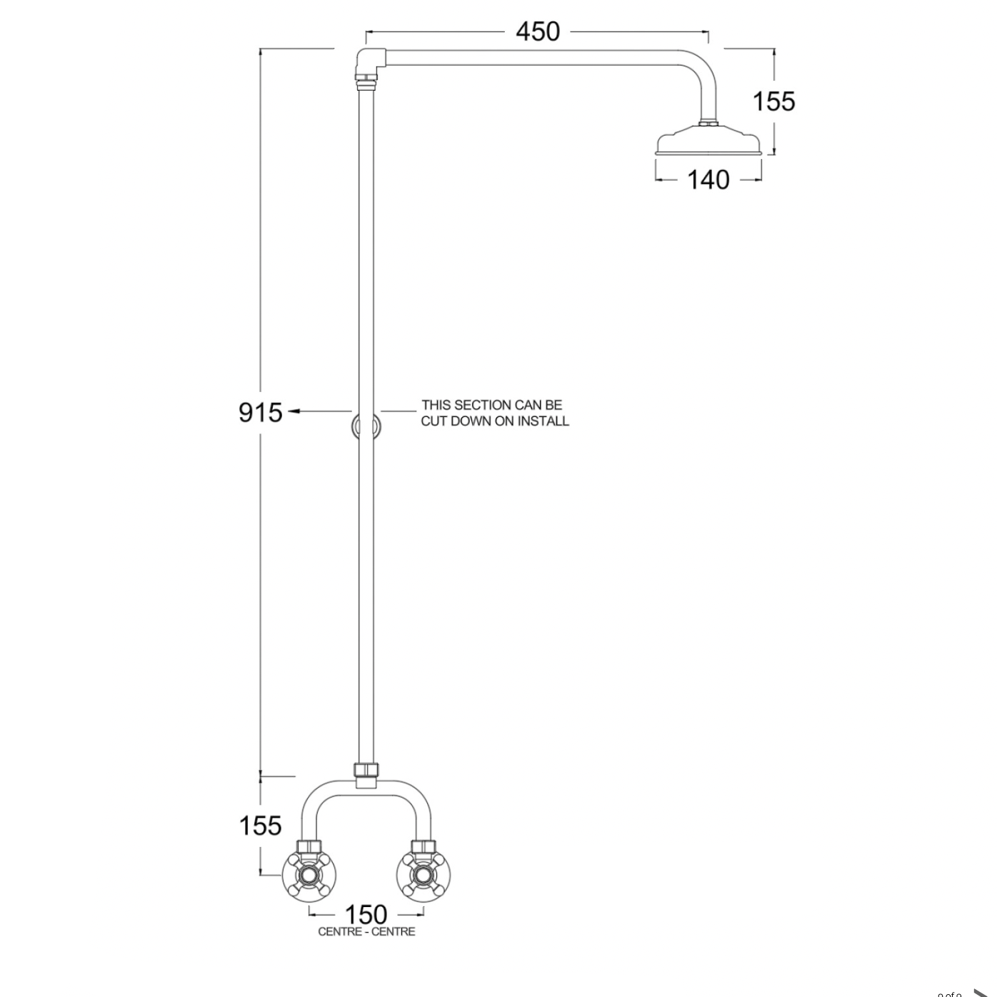 CB Ideal Roulette Alcove Exposed Shower Set