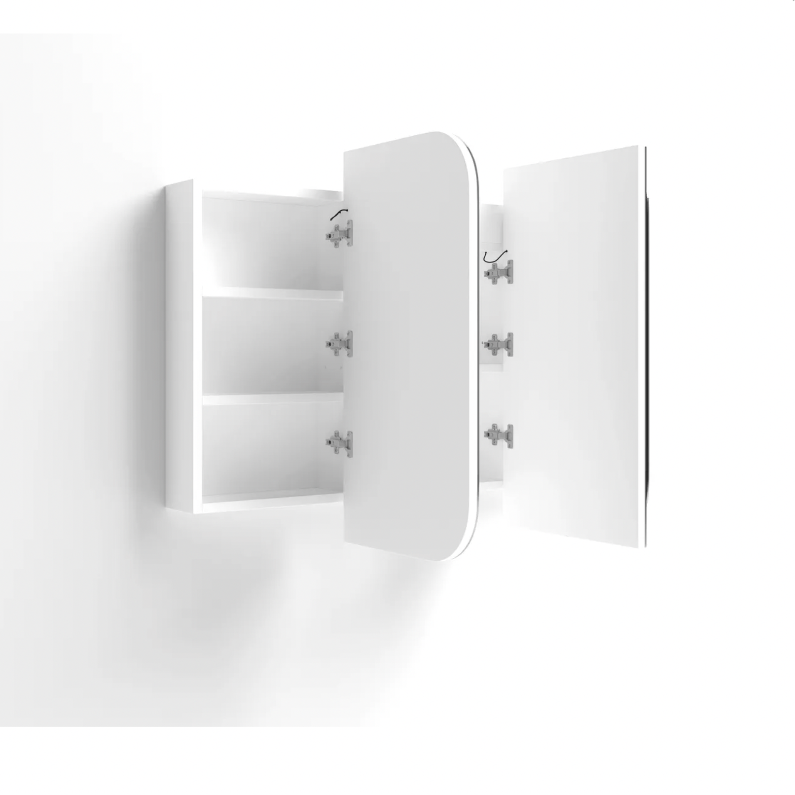 Otti Newport Matte White LED Mirror Cabinet 1500mm