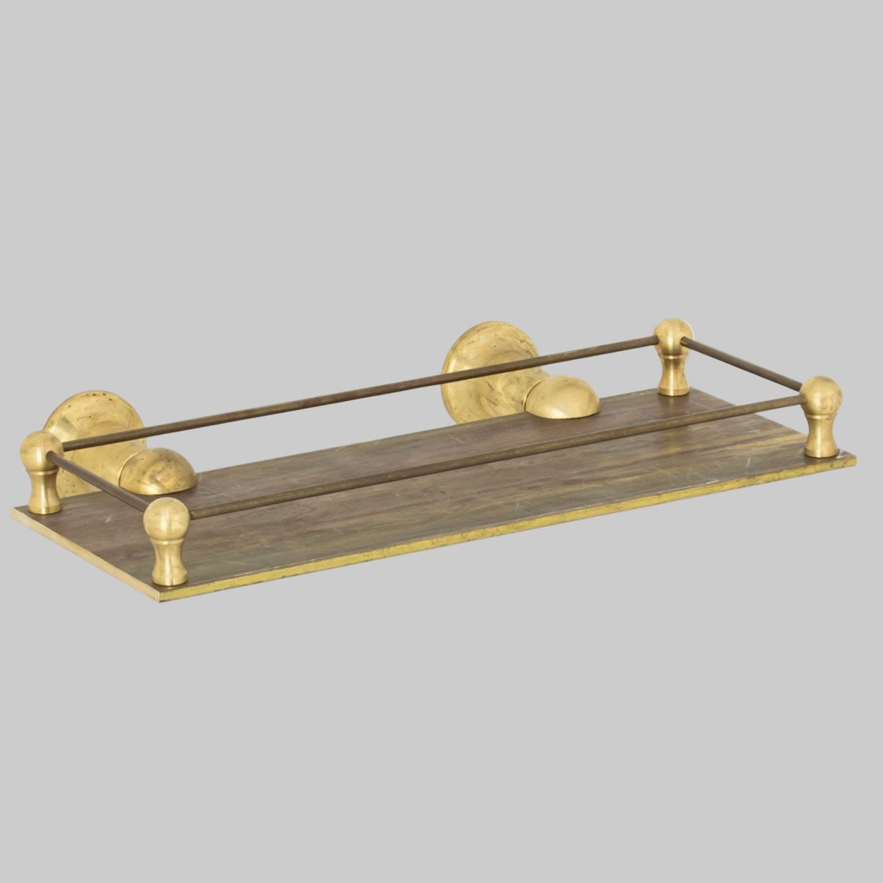 CB Ideal Roulette Solid Brass Shower Shelf With Rail