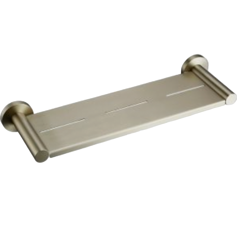 Linsol Lux Shower Shelf Brushed Brass 400mm