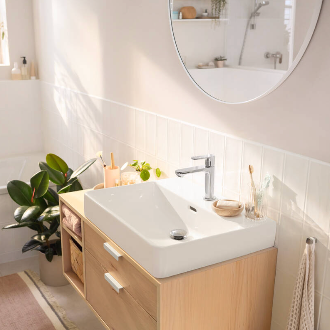 Hansgrohe Medium Height Rebris S Single Lever Basin Mixer 110 Chrome
