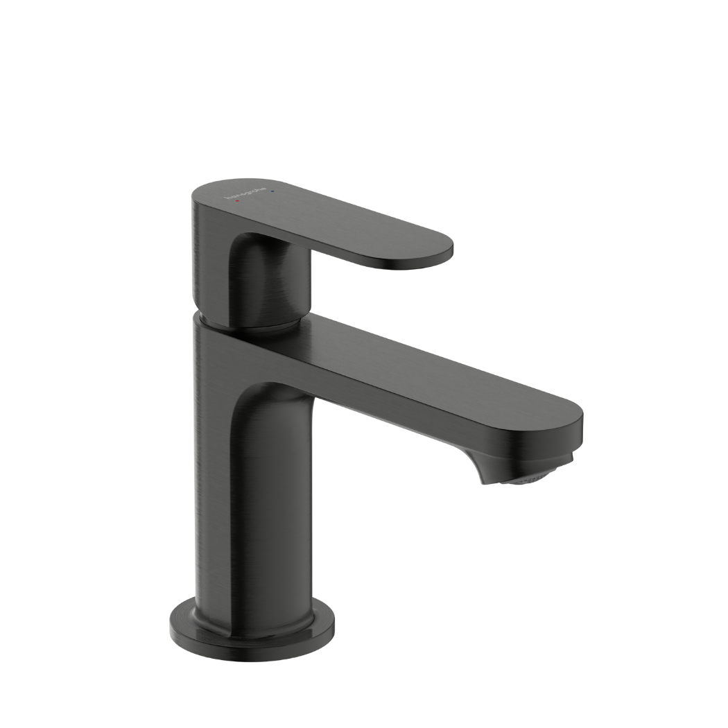 Hansgrohe Rebris S Single Lever Basin Mixer 80 Brushed Black Chrome