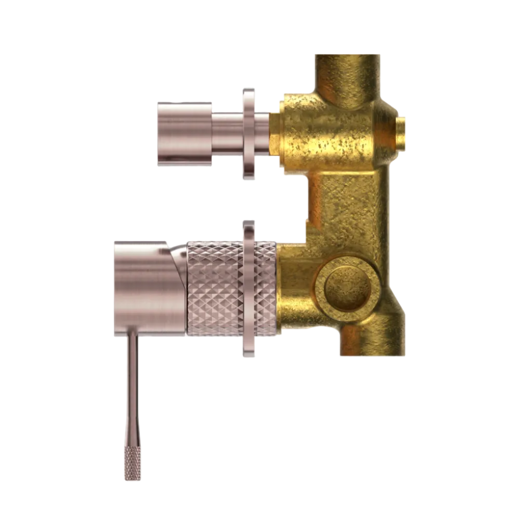 Nero Opal Shower Mixer With Detached Diverter Button Brushed Bronze