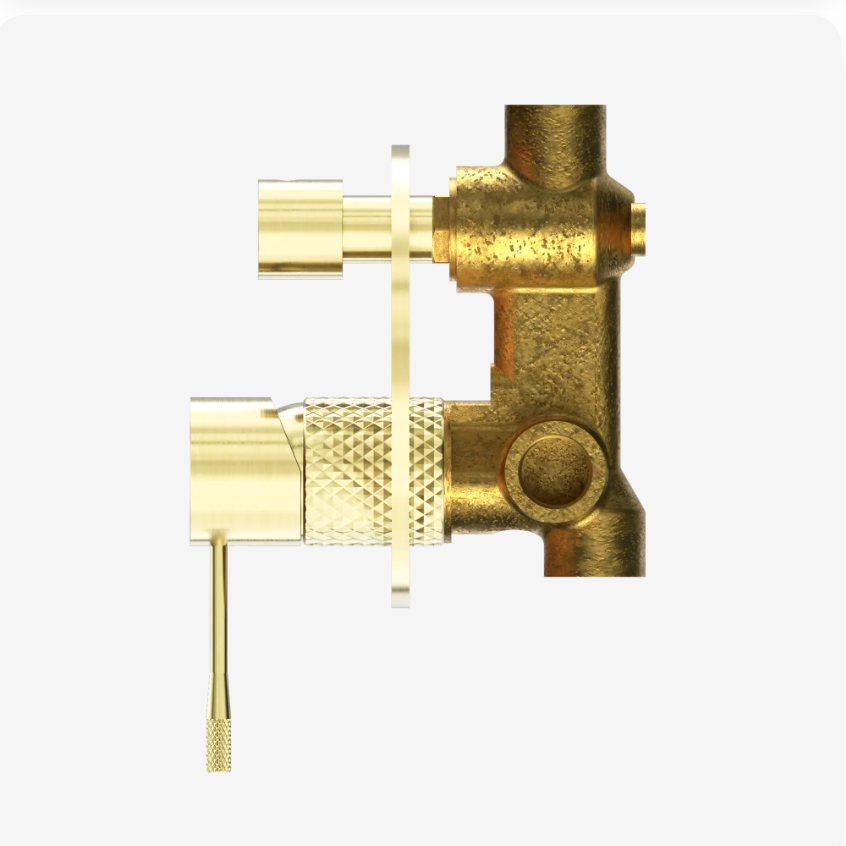 Nero Opal Shower Mixer With Diverter Brushed Gold