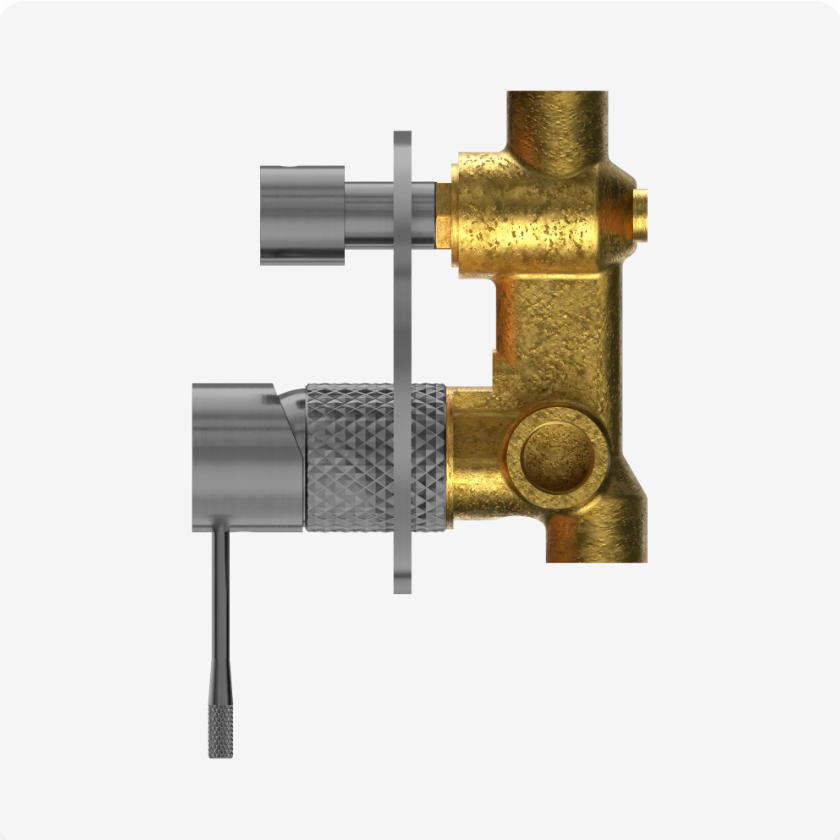 Nero Opal Shower Mixer With Diverter Graphite