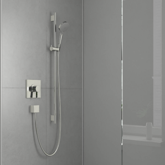 Hansgrohe Unica Shower Bar S Puro 90cm With Isiflex 1.6m Shower hose Chrome