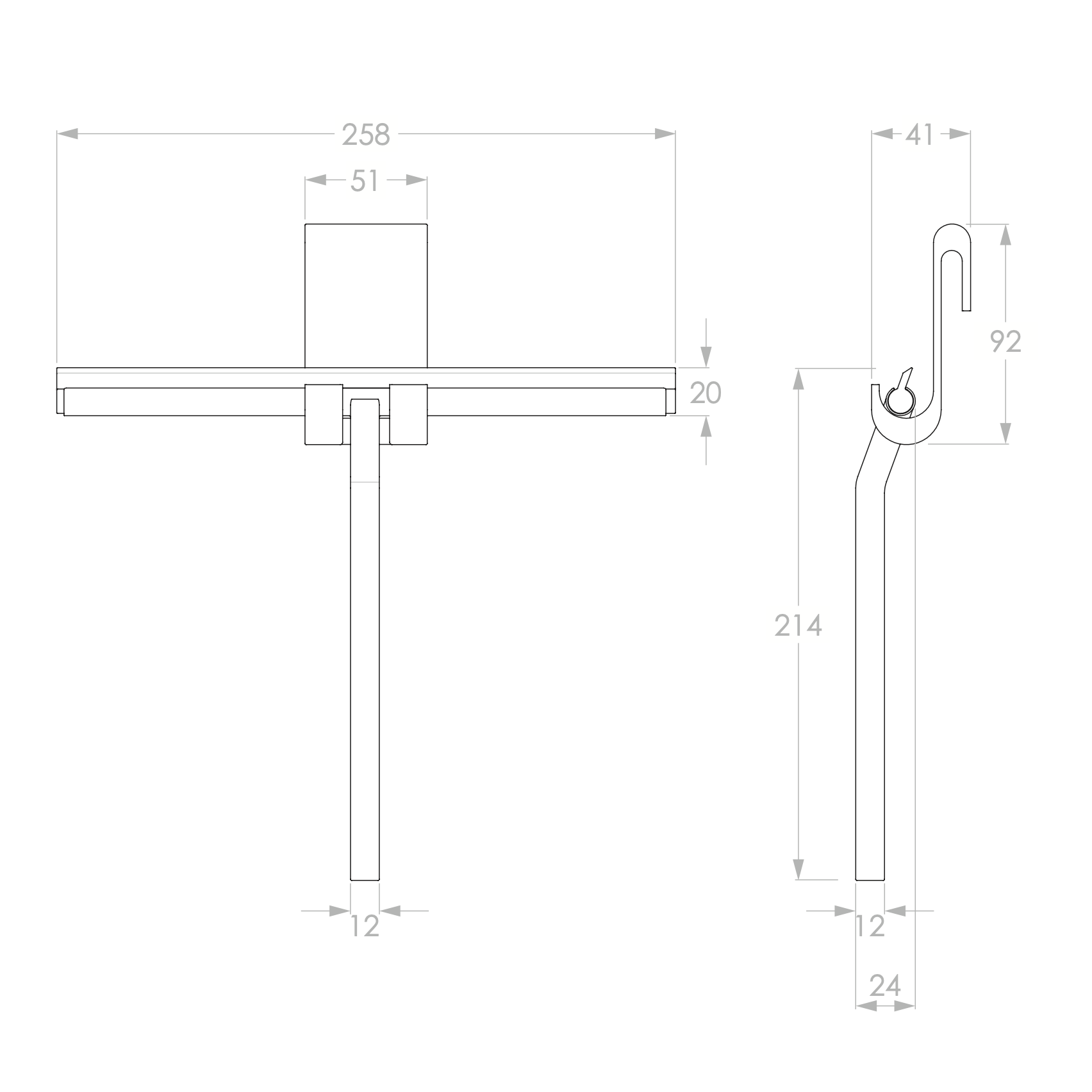 ADP Brushed Brass Shower Glass Squeegee