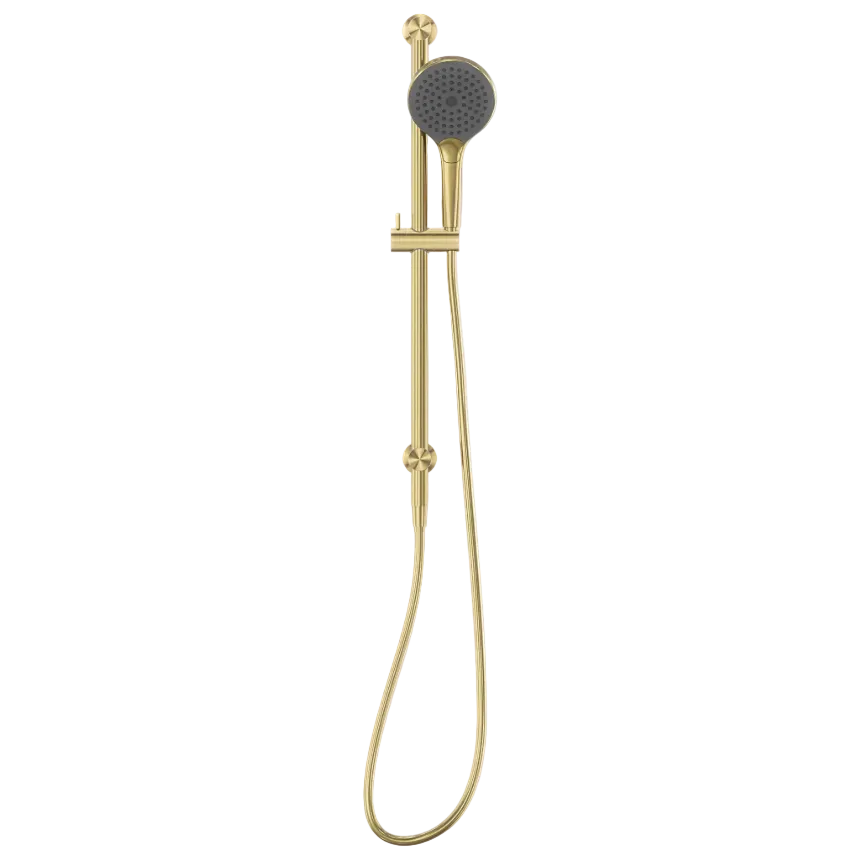 Nero Mecca Single Rail Shower With Air Shower II Brushed Gold