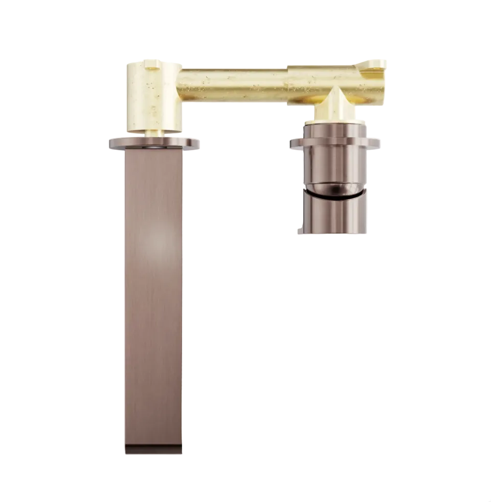 Nero Bianca Wall Basin/Bath Mixer set Brushed Bronze