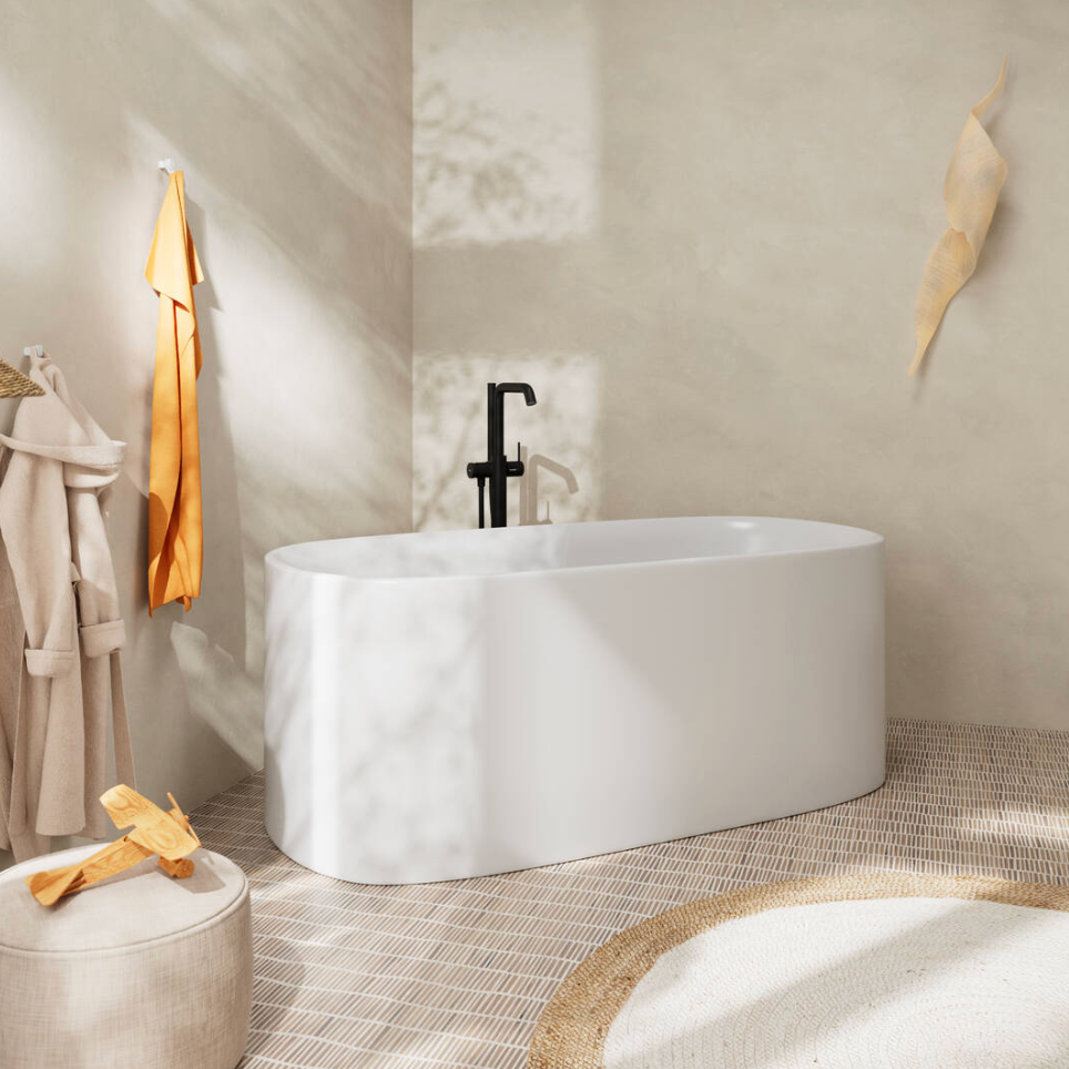 Hansgrohe Tecturis S Free Standing Bath Filler Matte Black