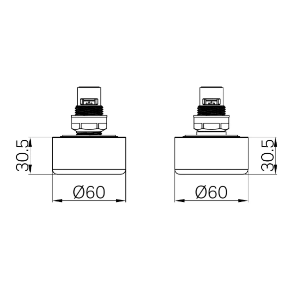 Nero Serenity Wall Top Assemblies Brushed Bronze